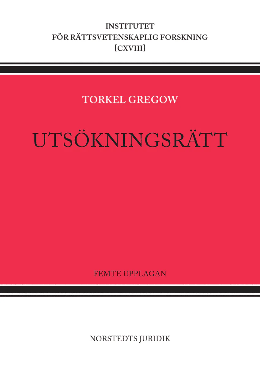 Torkel Gregow | UTSÖKNINGSRÄTT