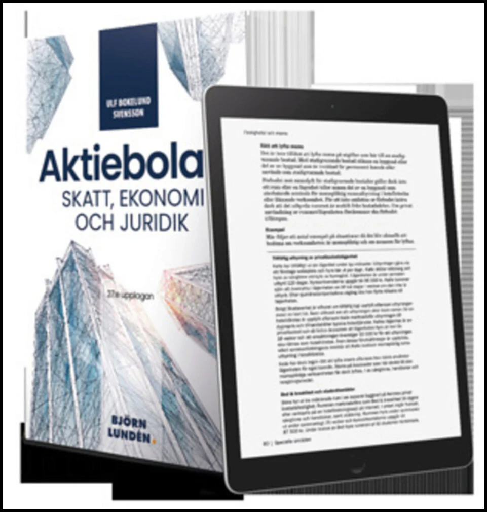 Ulf Bokelund Svensson | AKTIEBOLAG : SKATT, EKONOMI OCH JURIDIK : Skatt, ekonomi och juridik