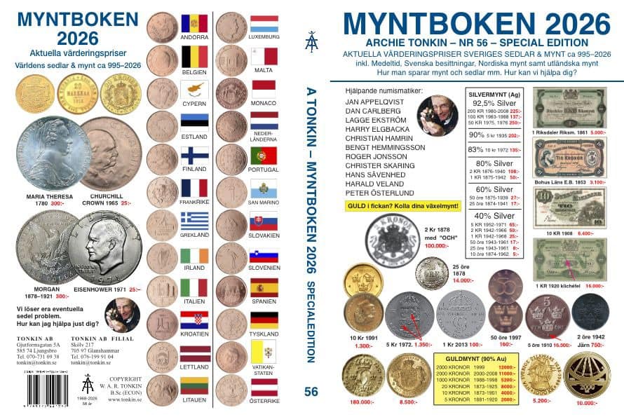 Archie Tonkin | MYNTBOKEN 2026 : Nr 56
