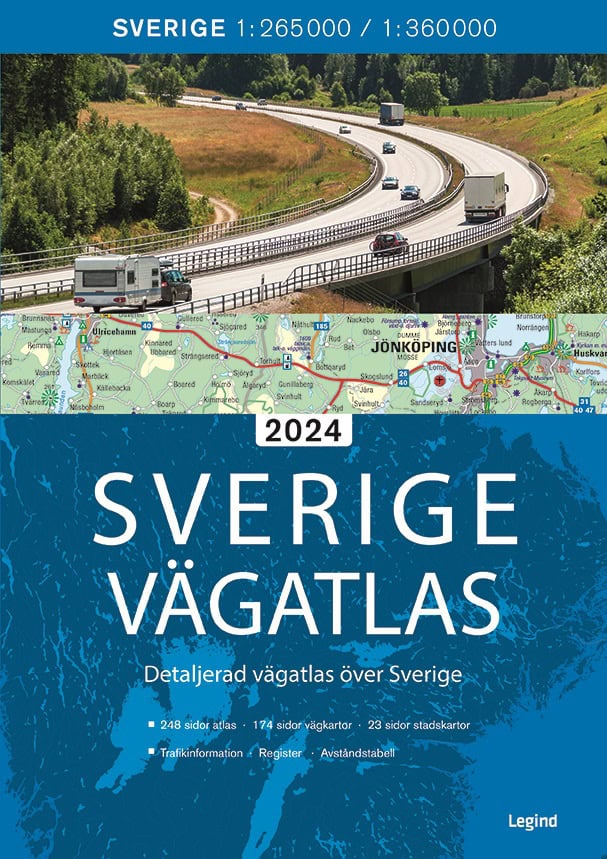 SVERIGE VÄGATLAS 2024