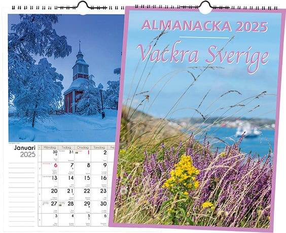 VACKRA SVERIGE ALMANACKA 2025
