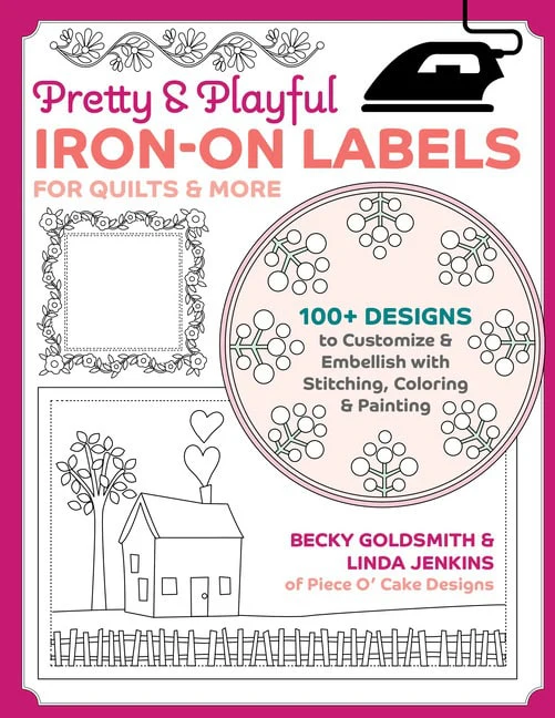 PRETTY  PLAYFUL IRON-ON LABELS FOR QUILTS  MORE